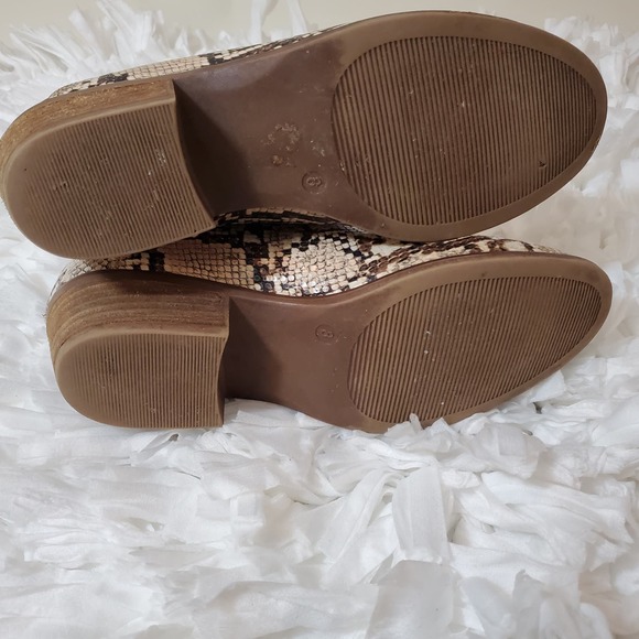 MICHAEL BY MICHAEL SHANNON | NADYA ANKLE BOOTIES SNAKESKIN LEATHER WOMEN SZ 8 - Picture 13 of 17